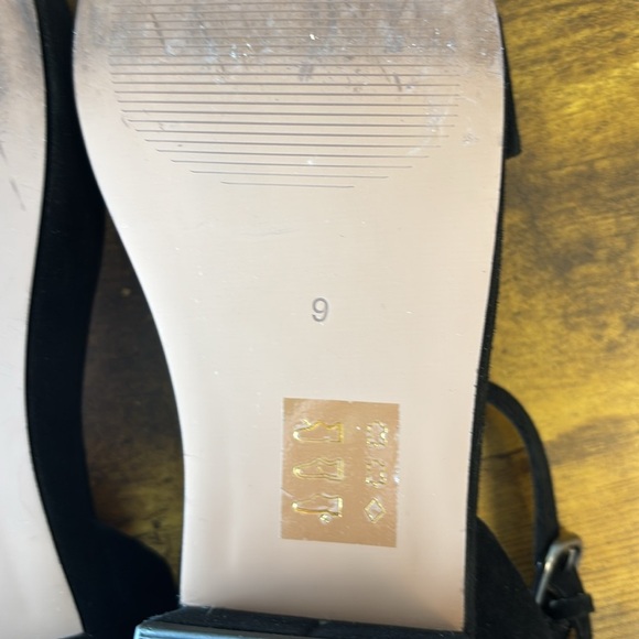 Madewell True Black Suede Platform Sandals 9 - Picture 9 of 9